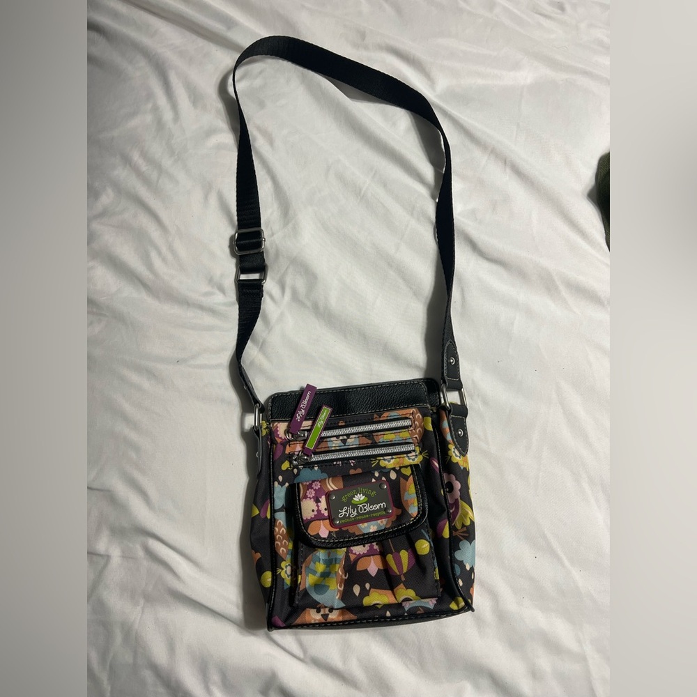 Lily Bloom Multicolor Floral Crossbody Bag